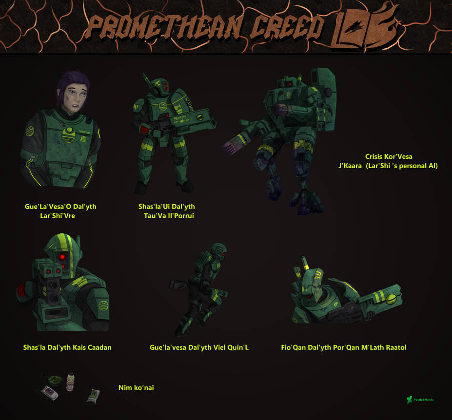 Warhammer 40k - Promethean Creed Tau Doodles by PatrickNerdu on DeviantArt