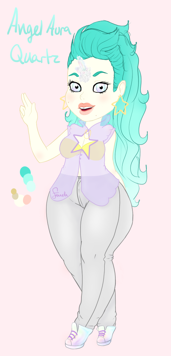 Angel Aura Quartz Gemsona