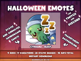 HalloweenEmotes|Cthulhu Sleep by DarkRedClaw