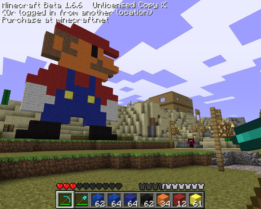MineCraft Mario by Kresselack1313 on DeviantArt
