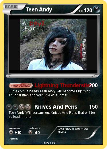 Teen Andy Pokemon Card