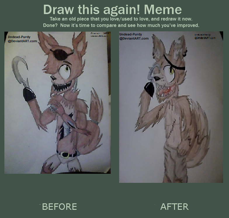 Draw This Again! Meme: Foxy The Pirate