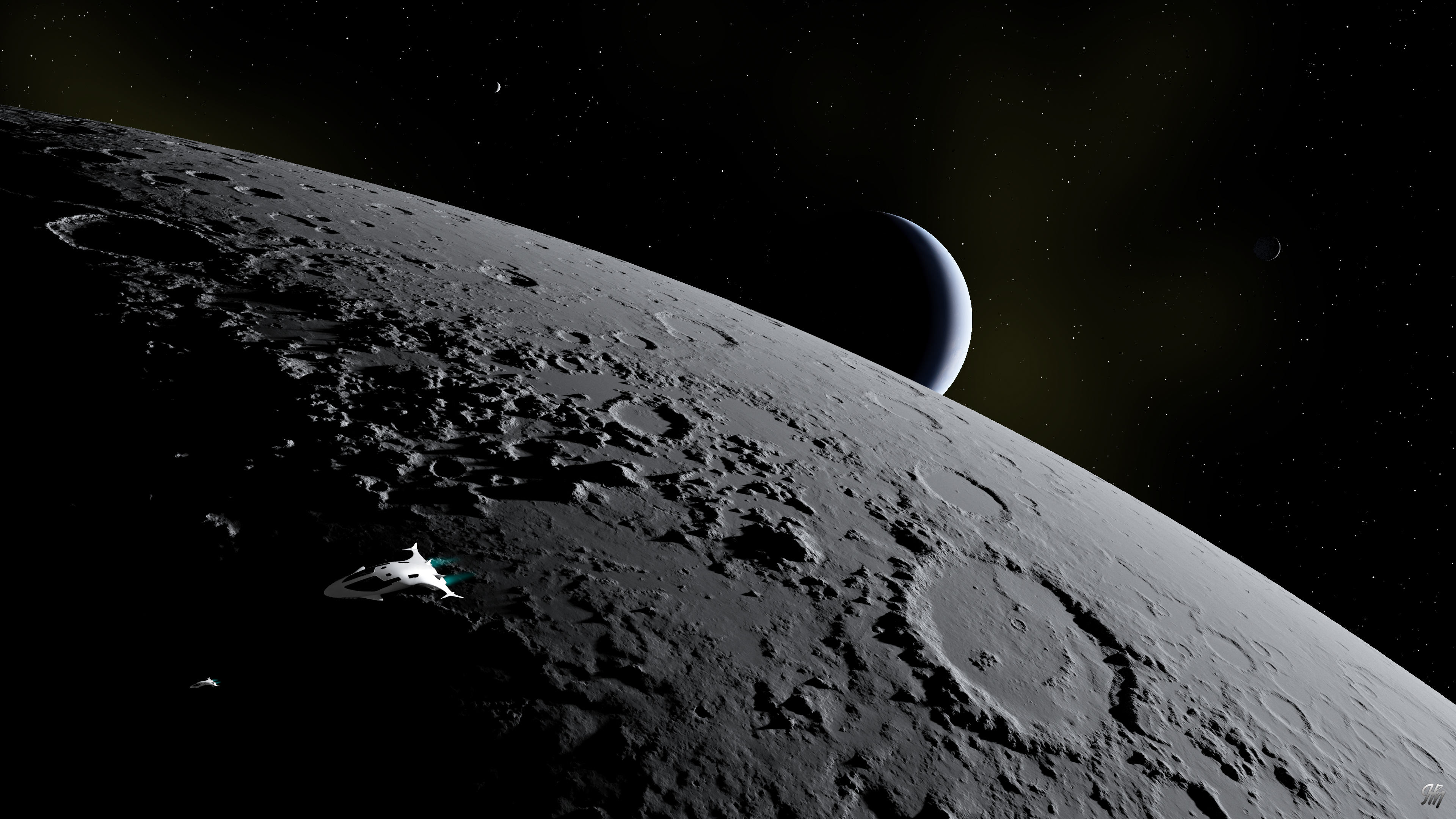 Inner Moon Flyby