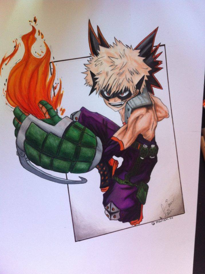 Speed Drawing  Katsuki Bakugo by marishru1 on DeviantArt