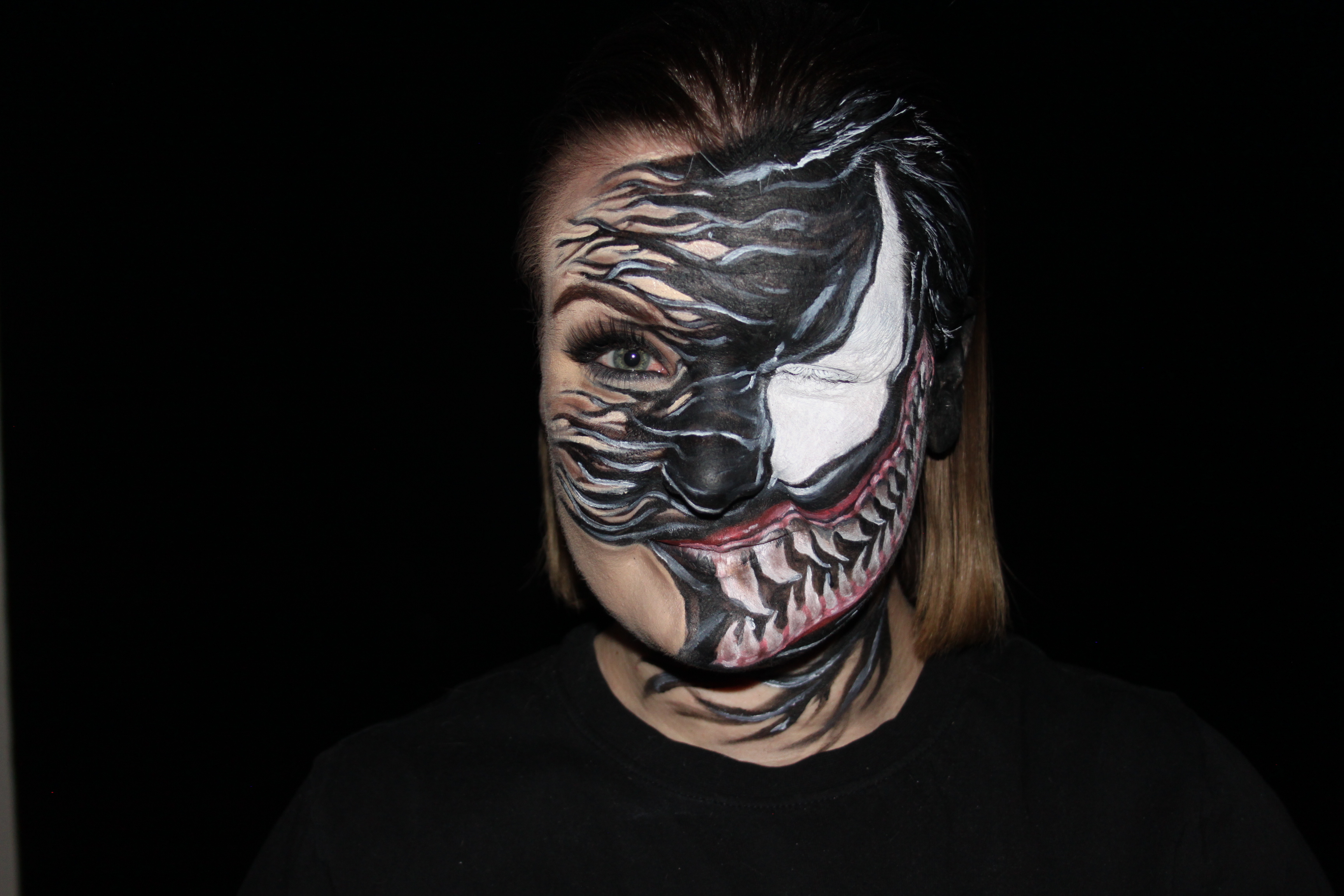 Venom facepaint by Planbeebeauty on DeviantArt