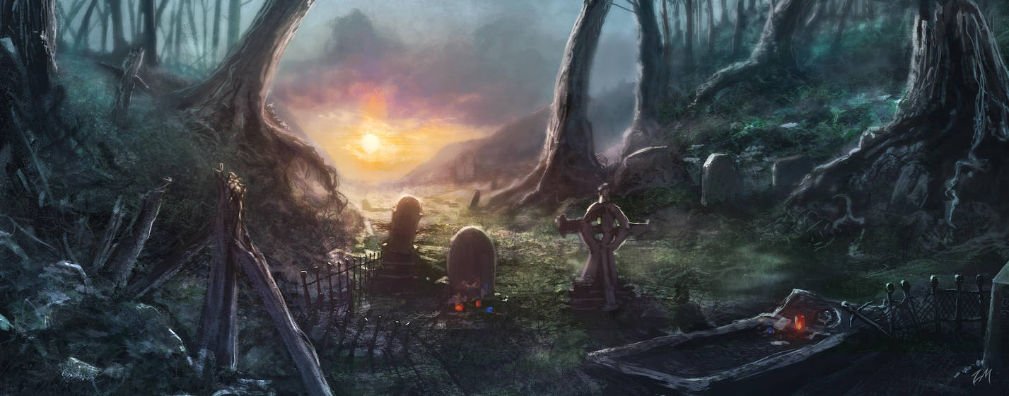 Graveyard Dawn by zmoores on DeviantArt