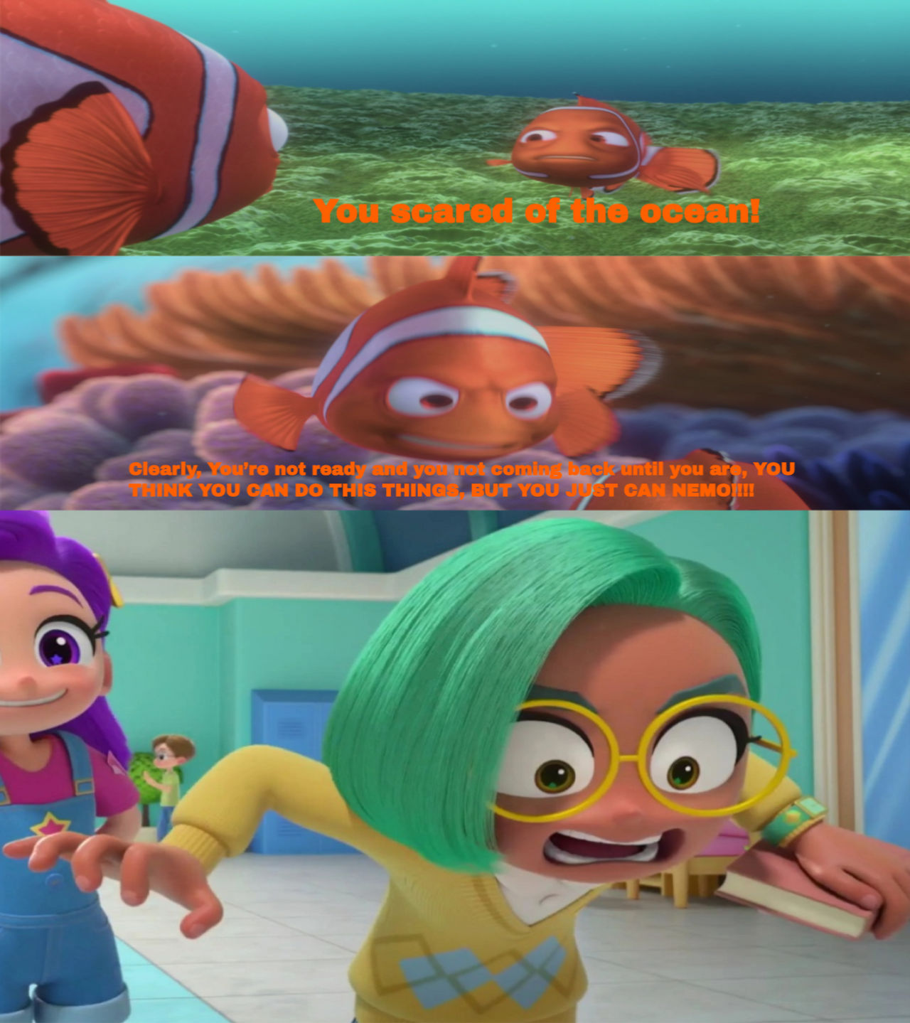 Nemo and Marlin Fighting Makes Green Leaf Angry by MissRapper06 on ...