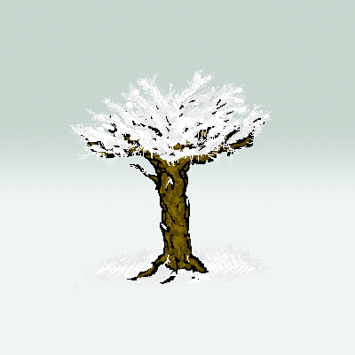 tree with snow