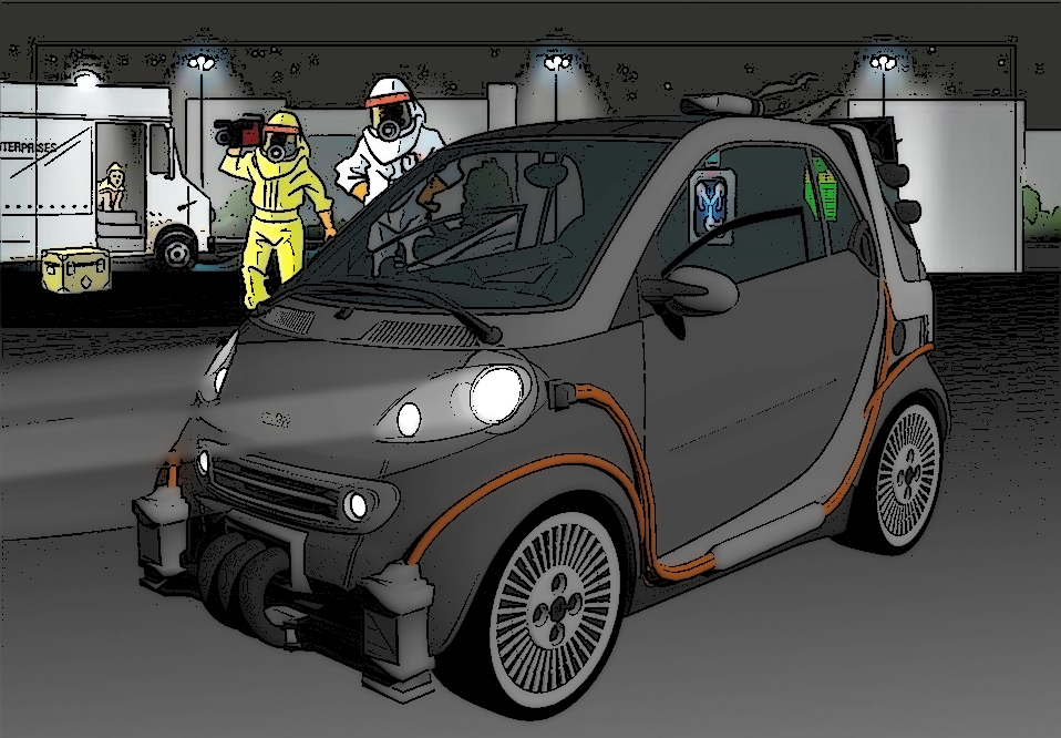 BTTF Smart Car INKED version 1