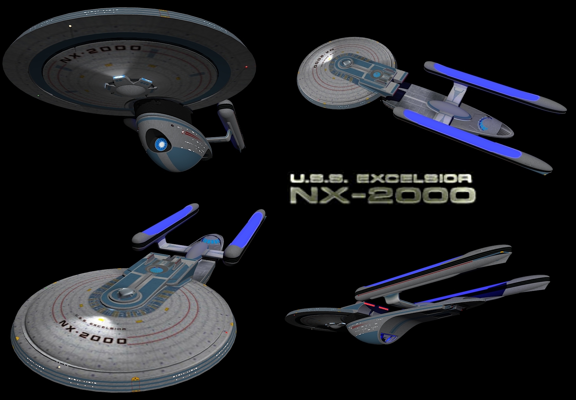 U.S.S. Excelsior NX-2000 (Multiview)