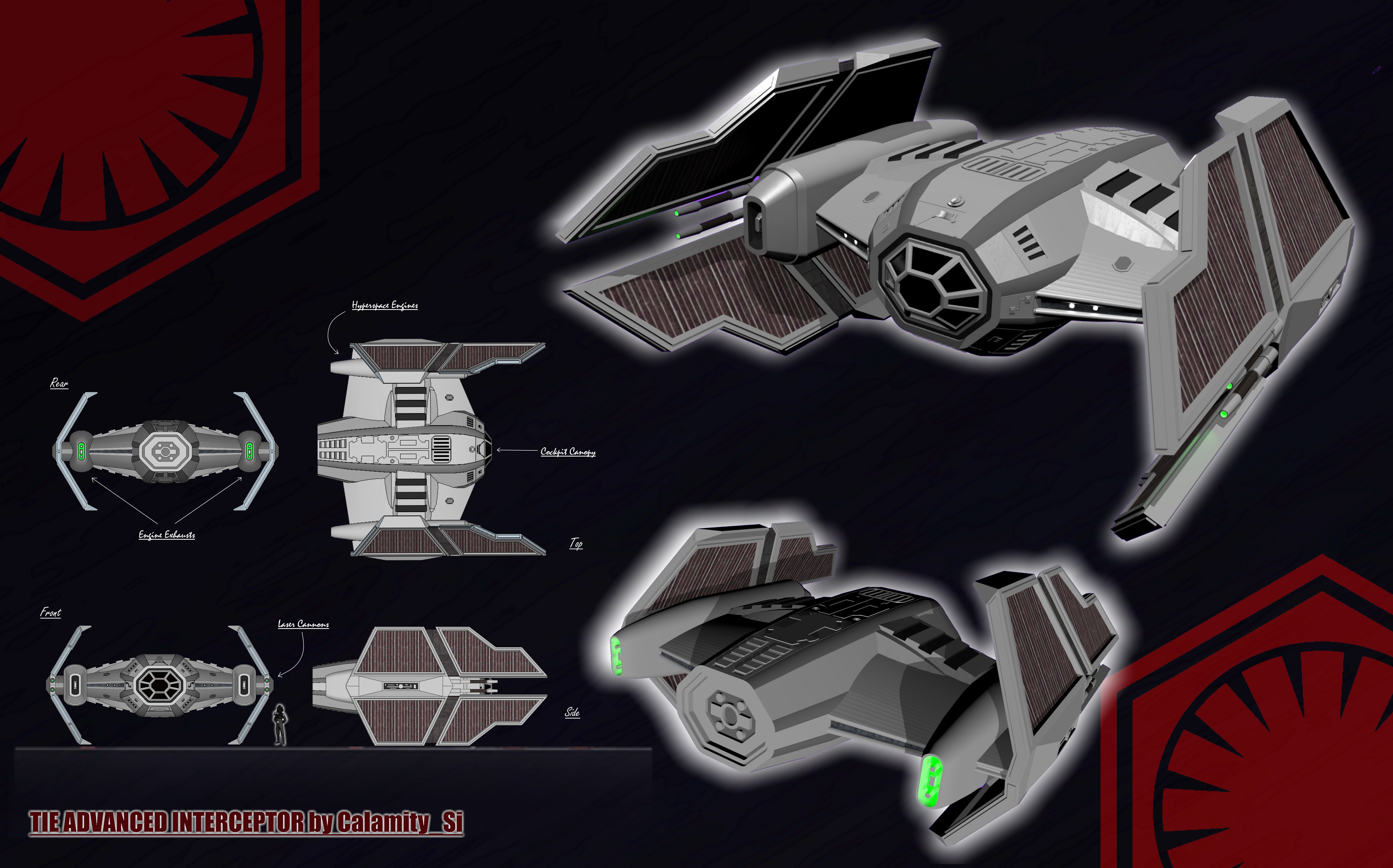 STAR WARS TIE ADVANCED INTERCEPTOR #2