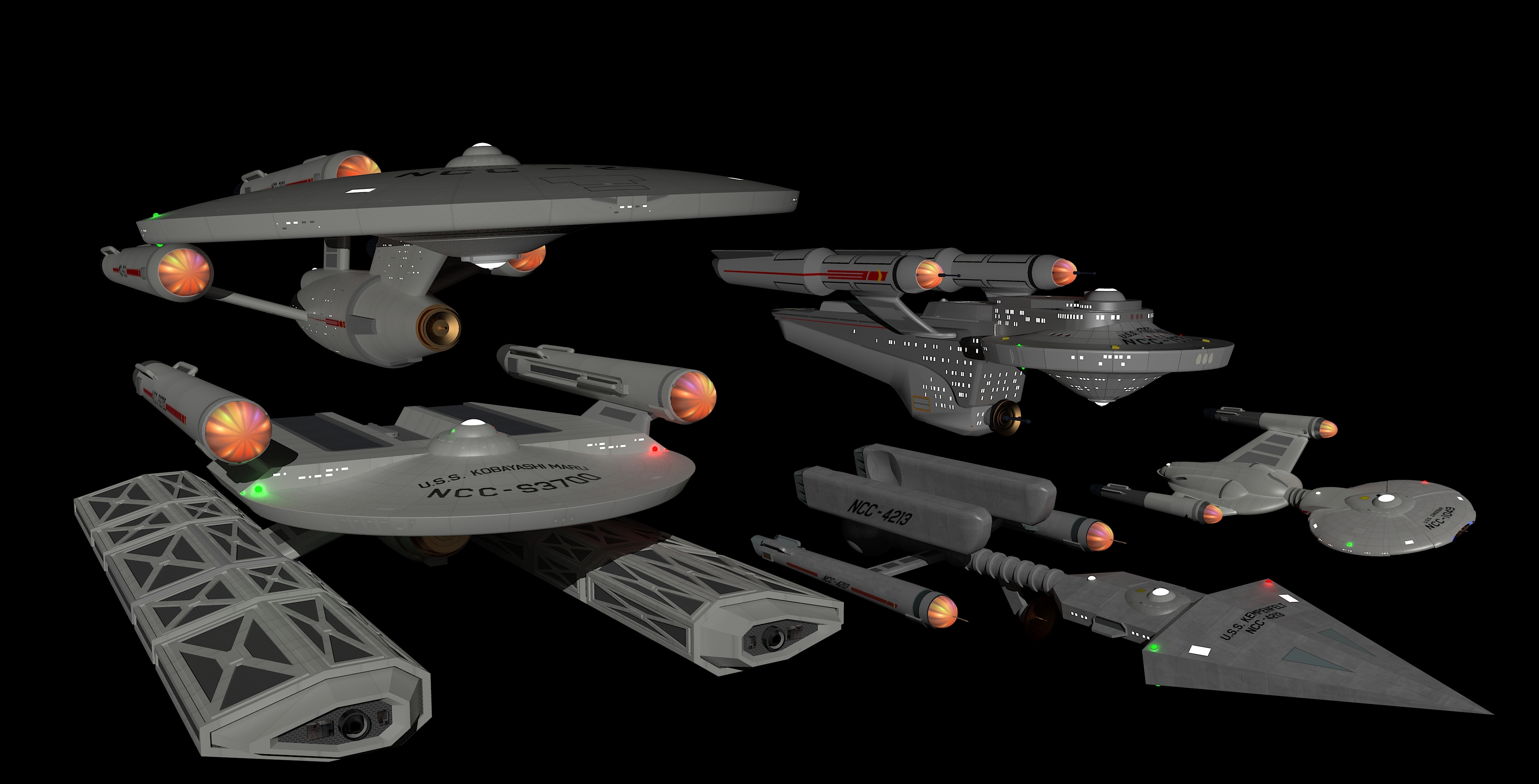 Star Trek TOS fleet