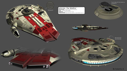 Star Wars YT-2600 Freighter - The 'Wildfire' by Scifi-Shipyards