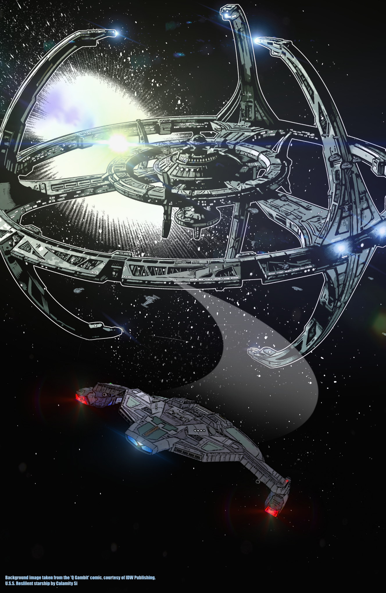 USS Resilient leaves DS9