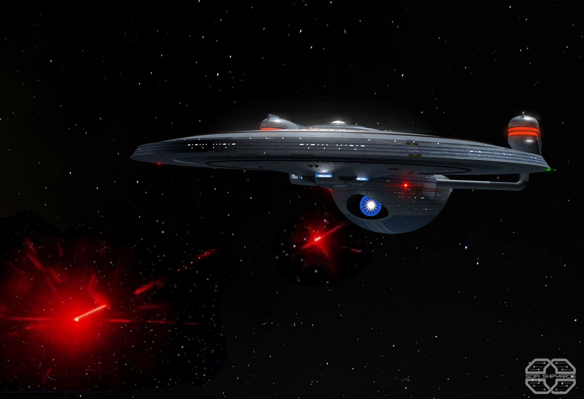 Target that explosion and fire! by Scifi-Shipyards on DeviantArt