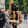 Nicki Minaj carried by her fan