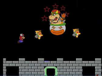 Paper mario World-Bowser