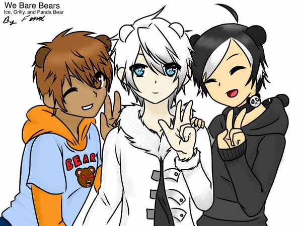 pics We Bare Bears Panda Drawing Anime we bare bears grizzly ice and panda