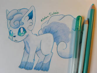 Drawing Every Ice Type: #1, Alolan Vulpix