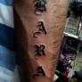Lettering Tattoo - Old English