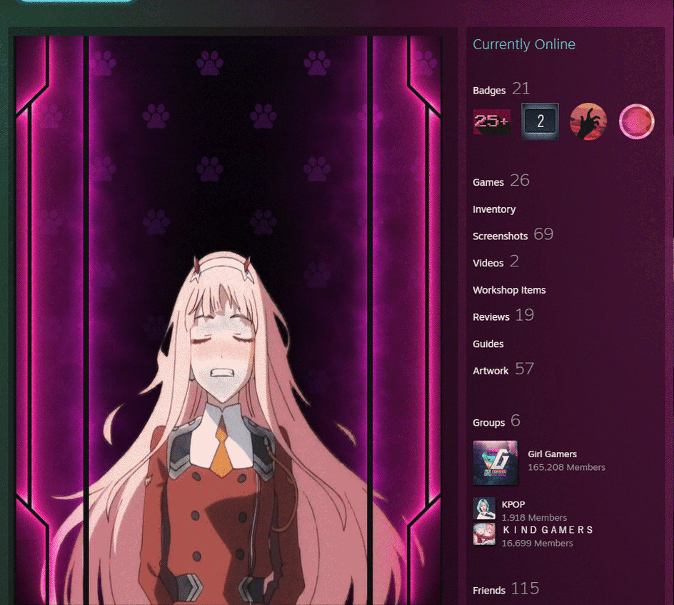 Game Zero Two Free animated Steam Artwork Zero Two(002) by johnballega16 on DeviantArt
