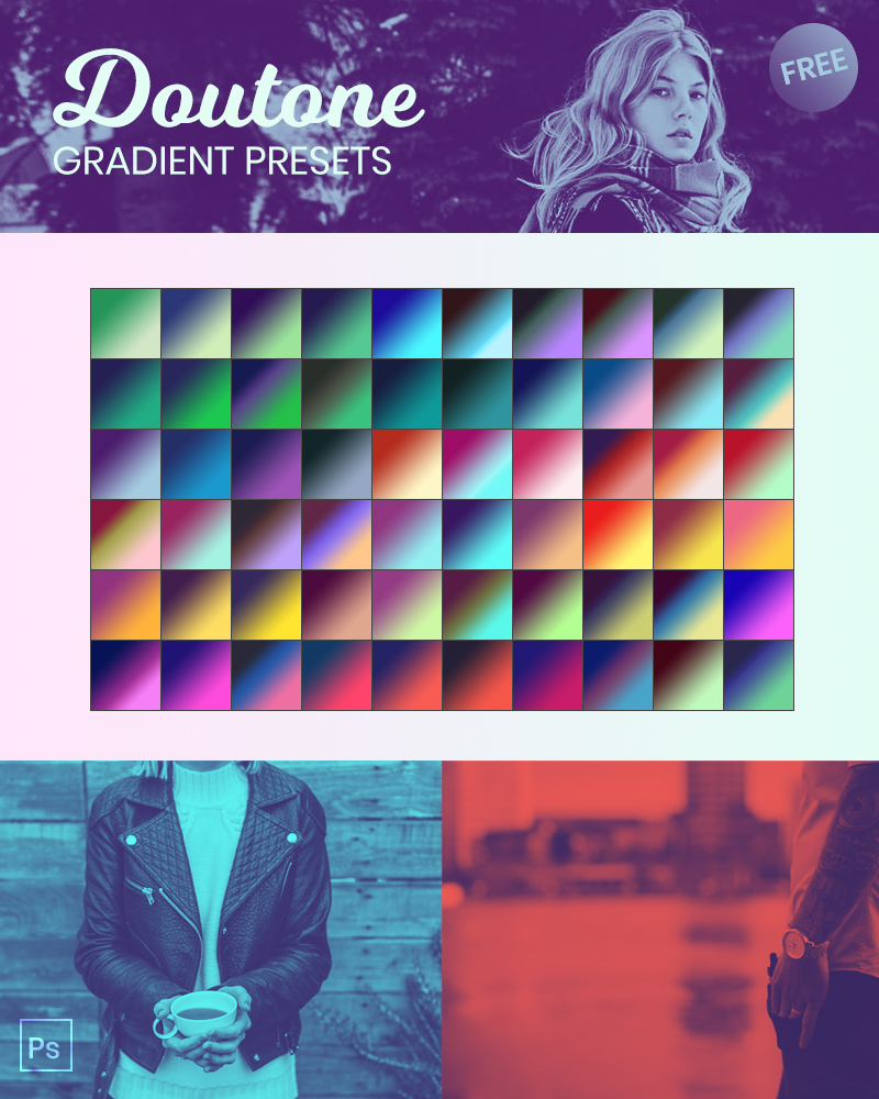 free duotone photoshop gradient presets