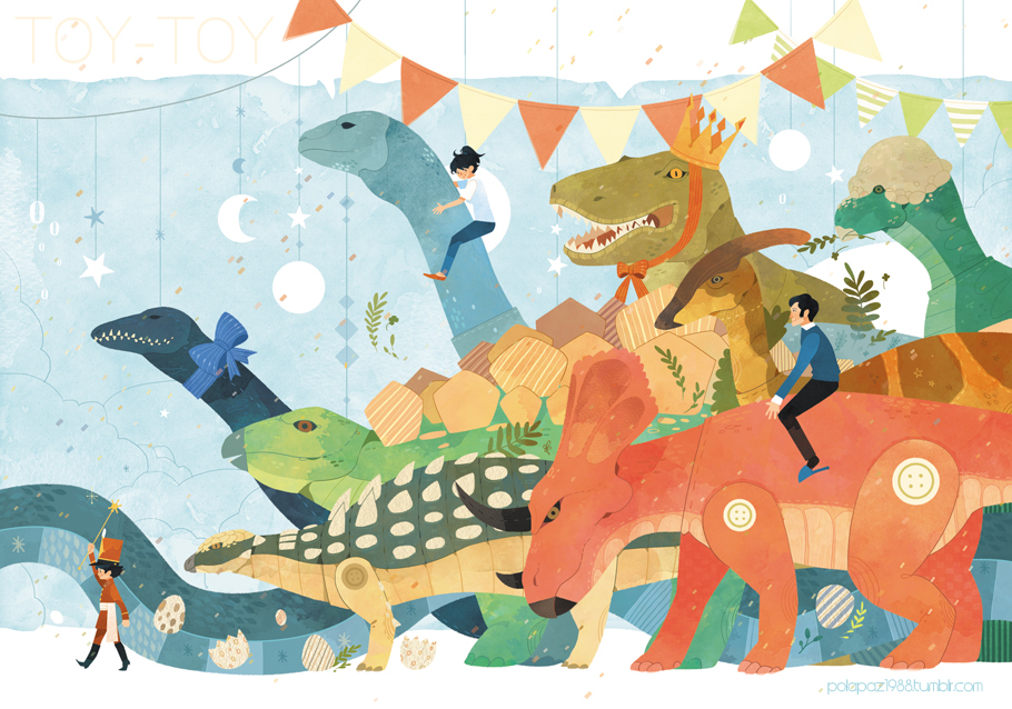 Dinosaur Toy Parade by freestarisis