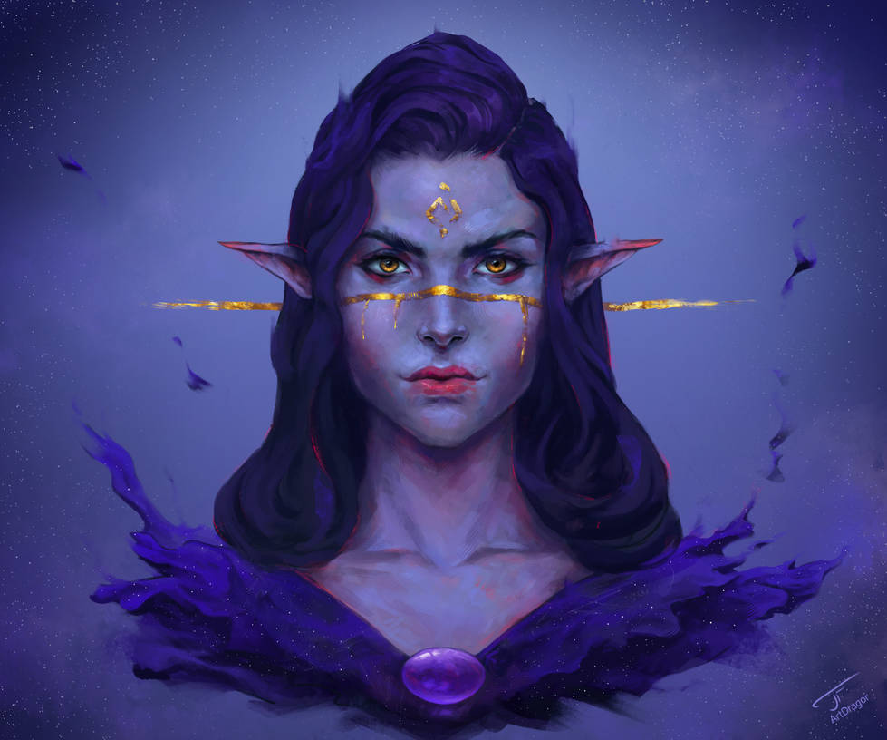 Alien Elf Space elf by ArtDragor on DeviantArt