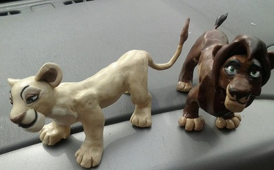 sculpey nala and kovu