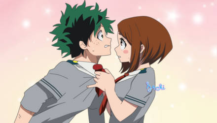 Ochako and Izuku by S4chi