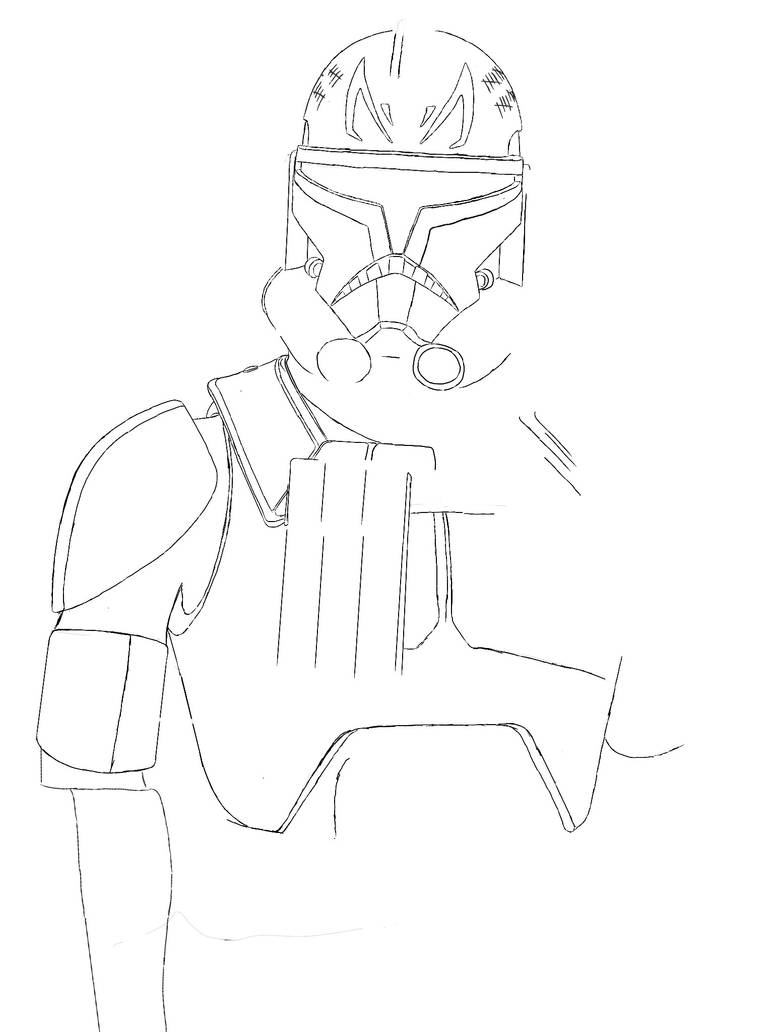 Commander Rex Drawing Captain Rex Drawing WIP by shineytrooper on DeviantArt