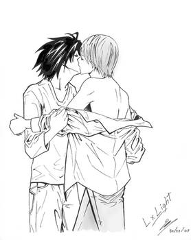 L and Light -yaoi-