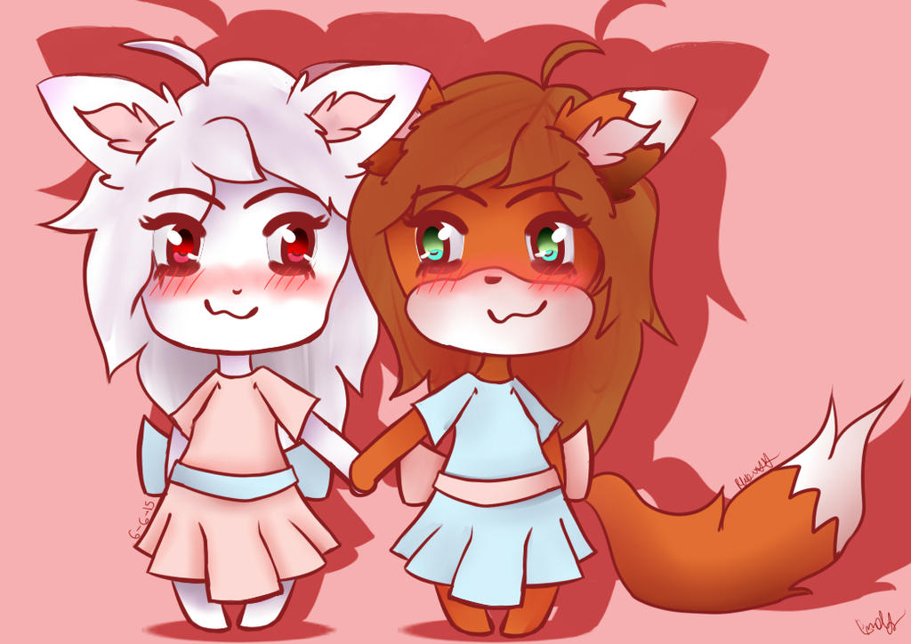 Two Chibi Talking Two Chibis by Ch0colateC0ff33 on DeviantArt