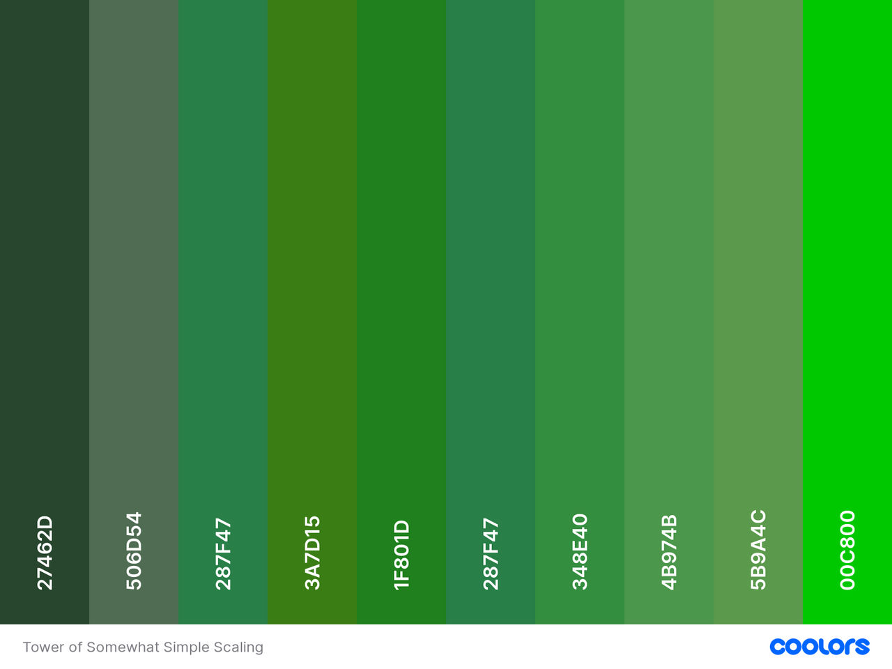 Tower of Somewhat Simple Scaling Color Palette by ItzthePrius on DeviantArt