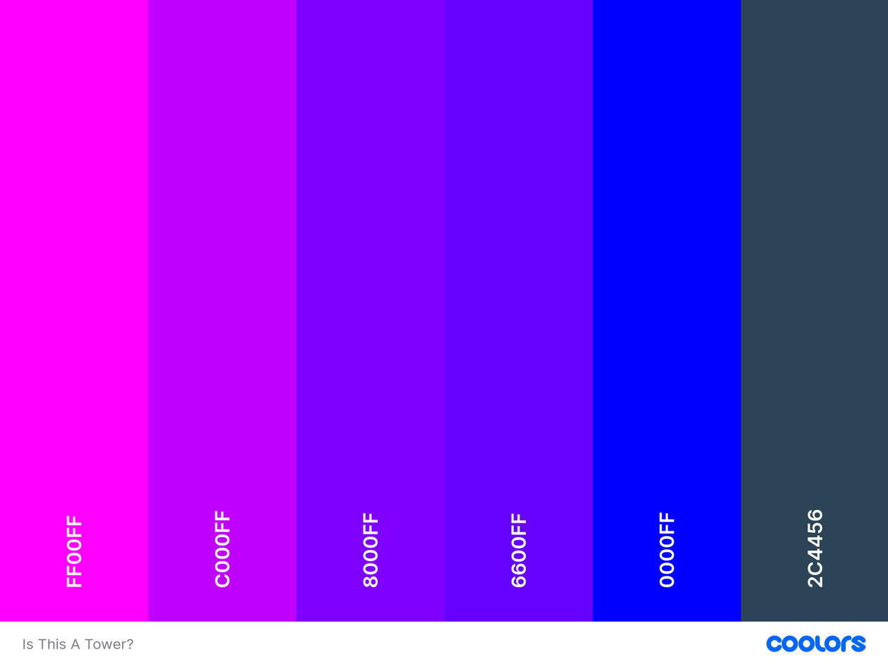 Tower Color Coding Is This A Tower? Color Palette by ItzthePrius on DeviantArt