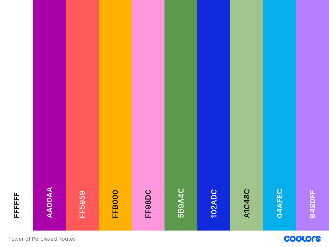 Tower of Perplexed Routes Color Palette by ItzthePrius on DeviantArt