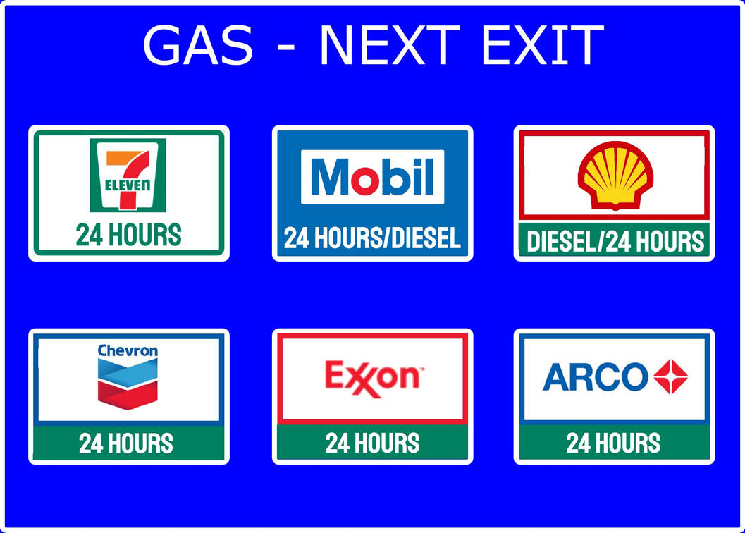 Shell Exit Sign Gas Exit Sign by ItzthePrius on DeviantArt
