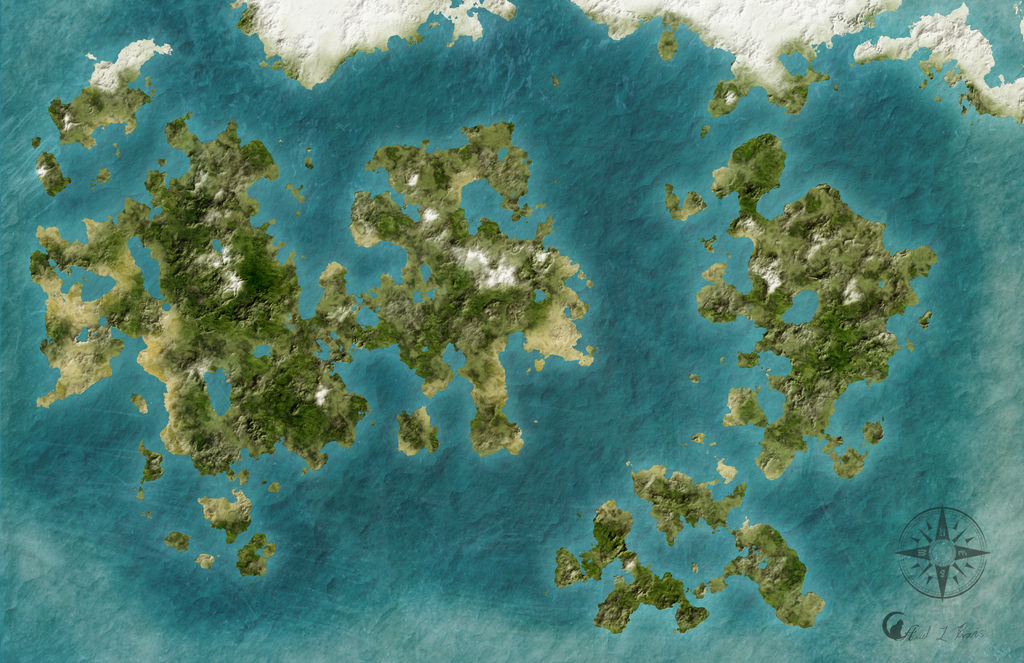 Fantasy World Map by moonkittyA on DeviantArt