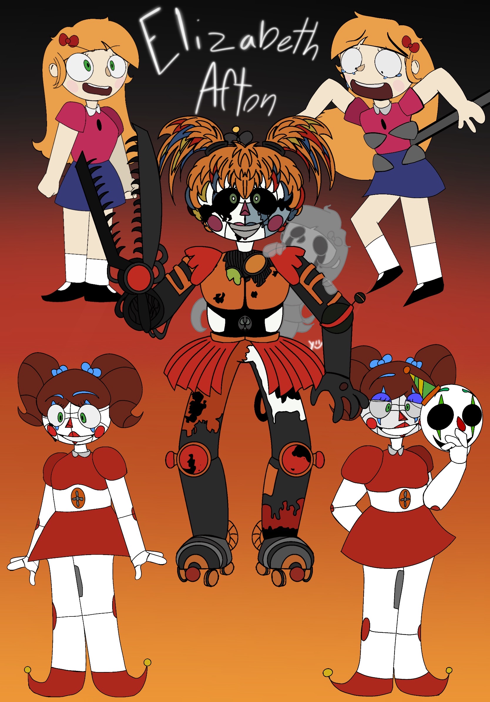 Elizabeth afton! (Redraw) by 0ExoticFreak0 on DeviantArt