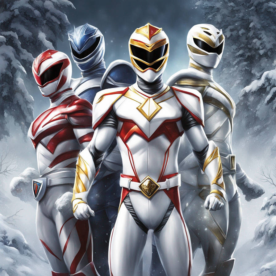 Winter White Power Rangers Art by darlo179 on DeviantArt