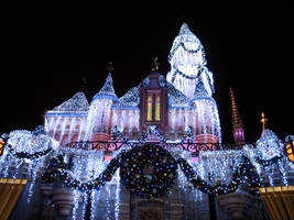 Disneyland Christmas Castle