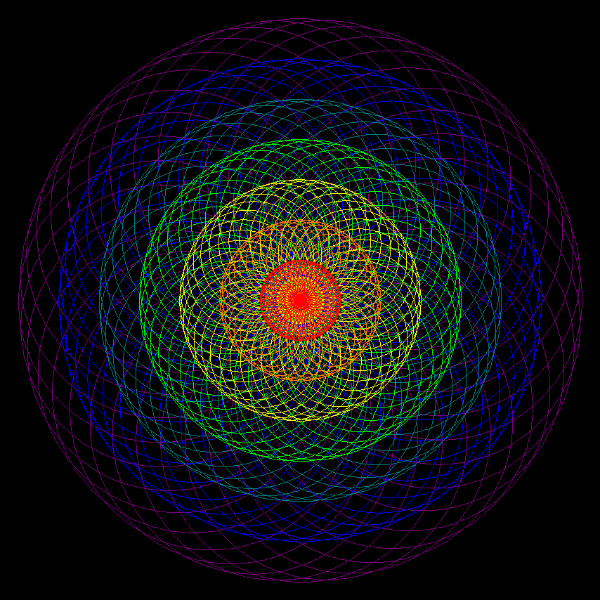 Rainbow Spirograph Rose Window by copperphoenix on DeviantArt
