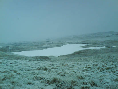 Frozen Lake in Winter