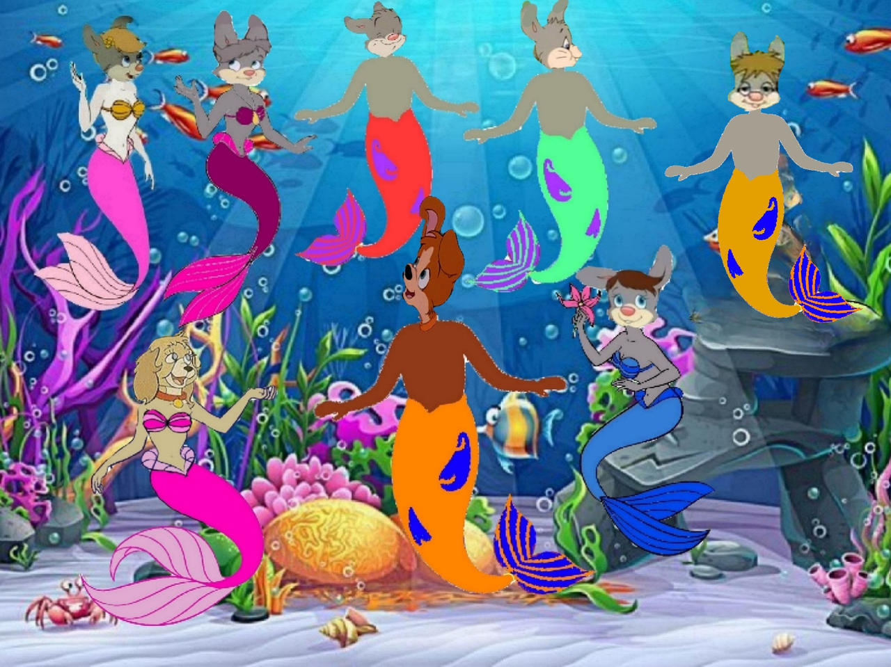 Mer Scruffy Meet Mer Tiny And His Bunny Siblings by Tylerthewarlock on ...