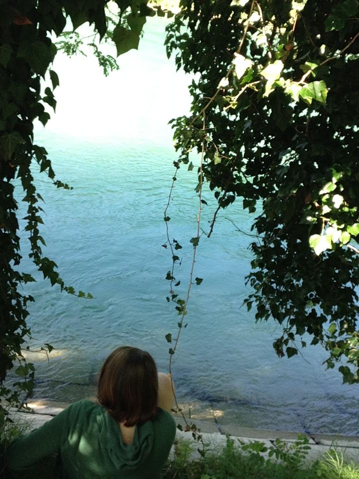 The girl by the river