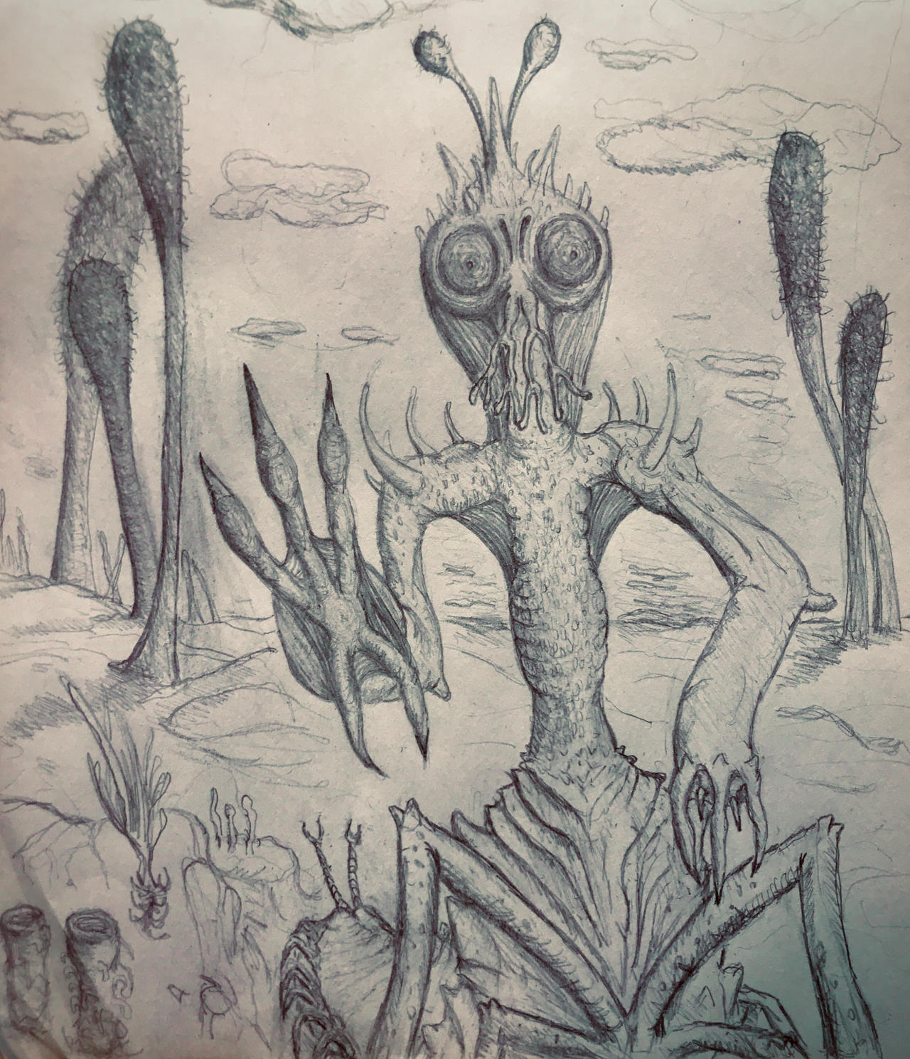 (*WIP*) insectoid alien by GnoblynArt on DeviantArt