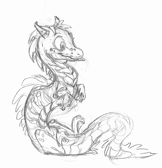 Neelix Dragon Sketch