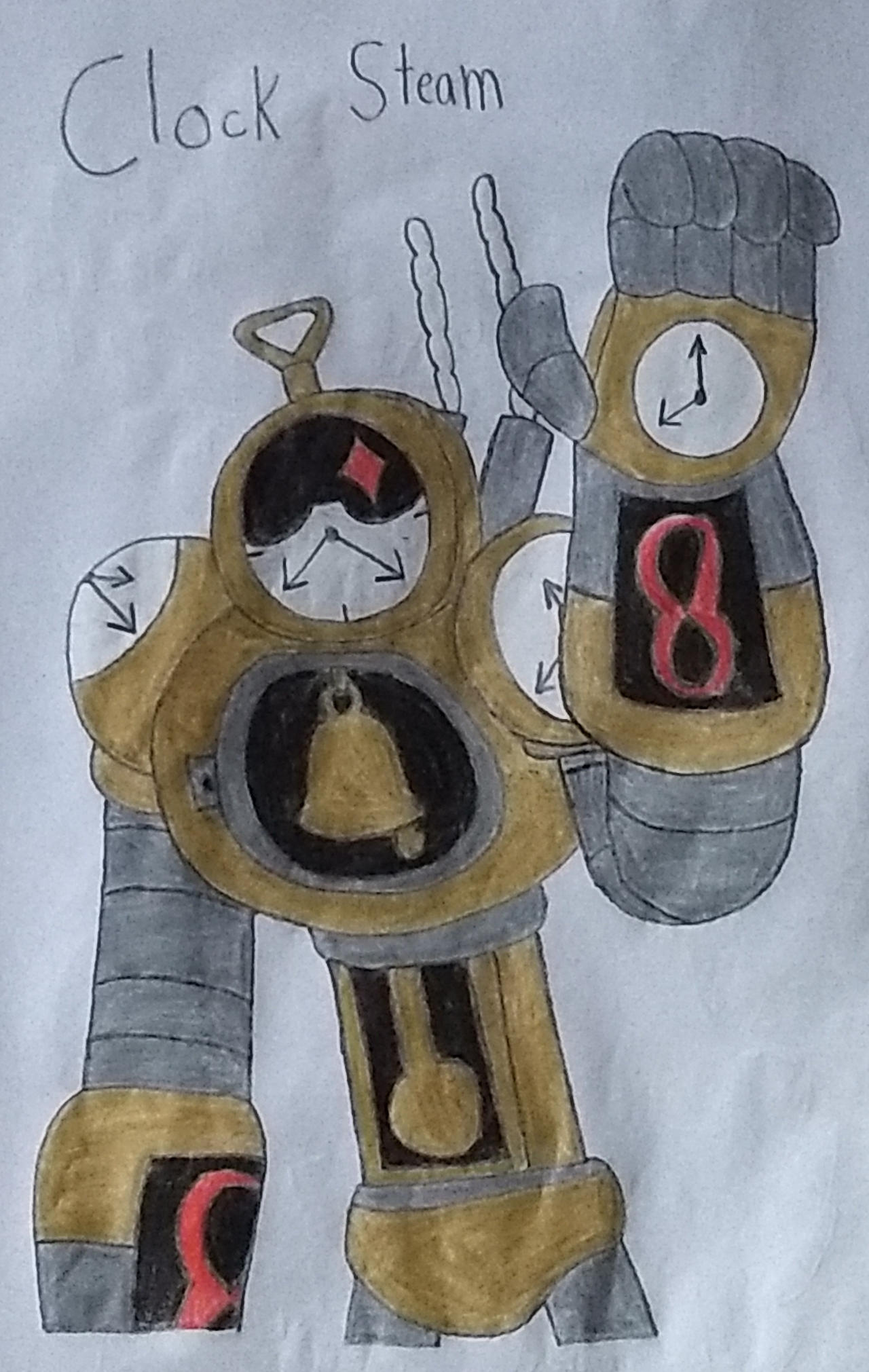 Clock Steam (ClayFighter OC) by ChicoFNAF on DeviantArt
