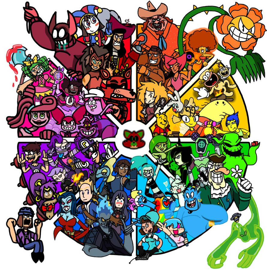 Color Charchaters My Favorite Characters Color Wheel by ChicoFNAF on DeviantArt