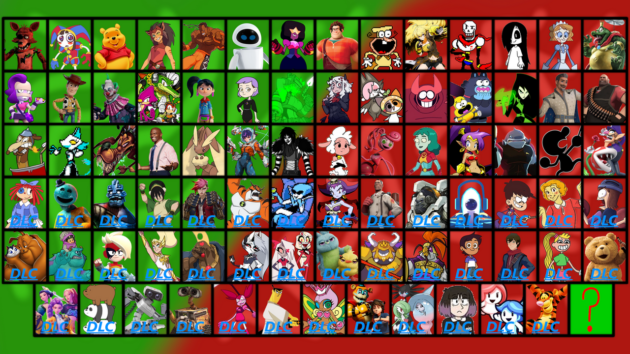 My Favorite Characters Fighting Roster (Fighters) by ChicoFNAF on ...